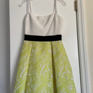 Black Halo Color Block Dress, Size 8